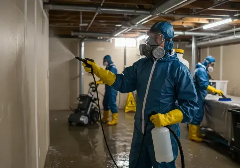 Basement Sanitization and Antimicrobial Treatment process in Liberty, SC